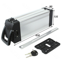 Алюминиевый корпус 430*90*135 мм